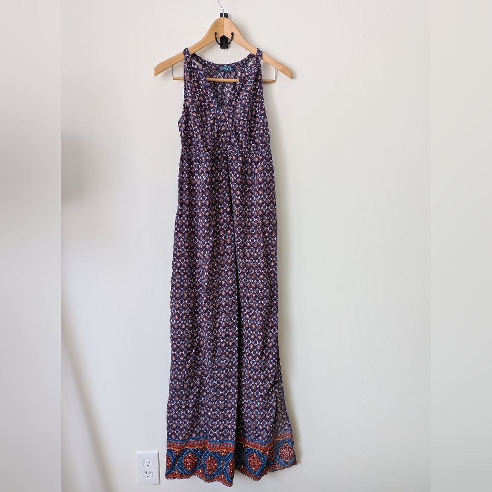 Fleur Bleve Floor Length Summer Dress with Slit Size 4 Women's